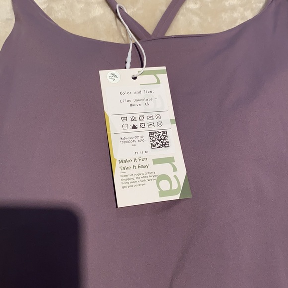 Purple Halara Mini Dress with Shorts - Picture 3 of 3